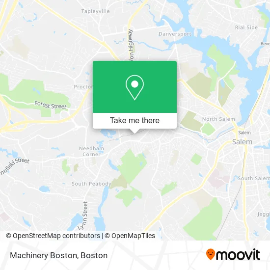 Mapa de Machinery Boston