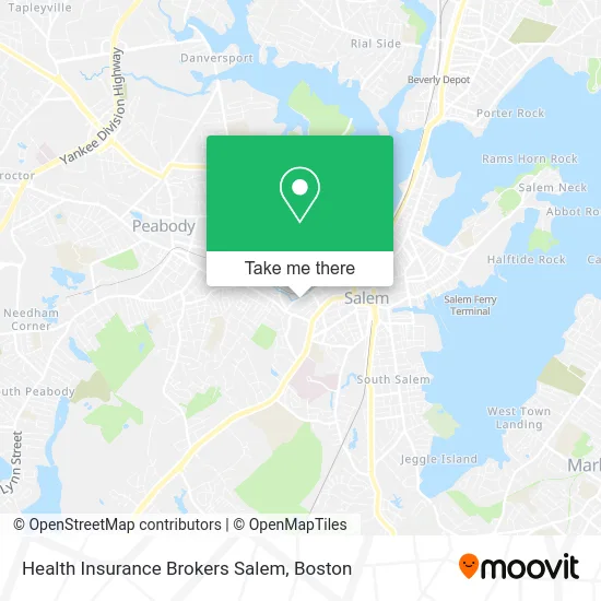 Health Insurance Brokers Salem map