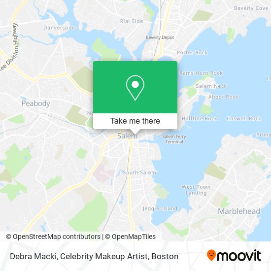 Mapa de Debra Macki, Celebrity Makeup Artist