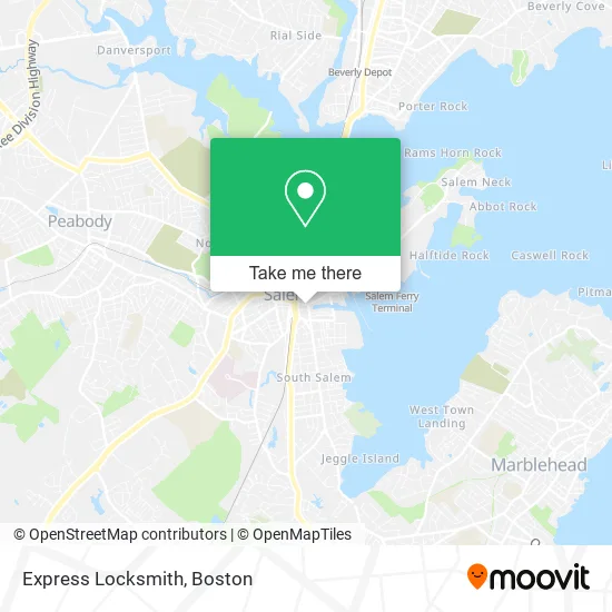 Mapa de Express Locksmith