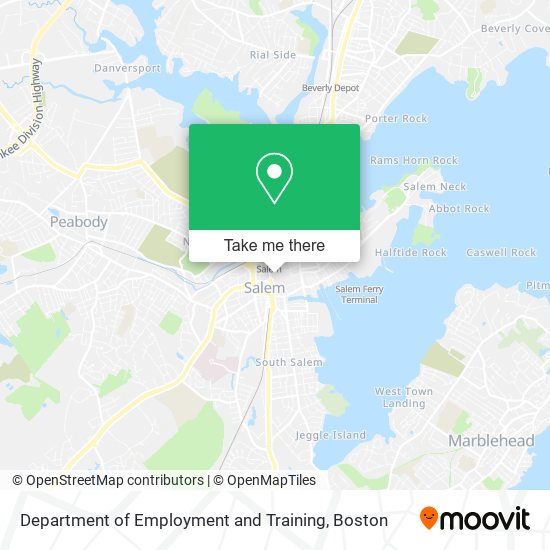 Mapa de Department of Employment and Training