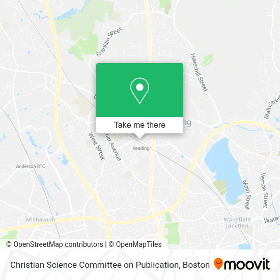 Christian Science Committee on Publication map