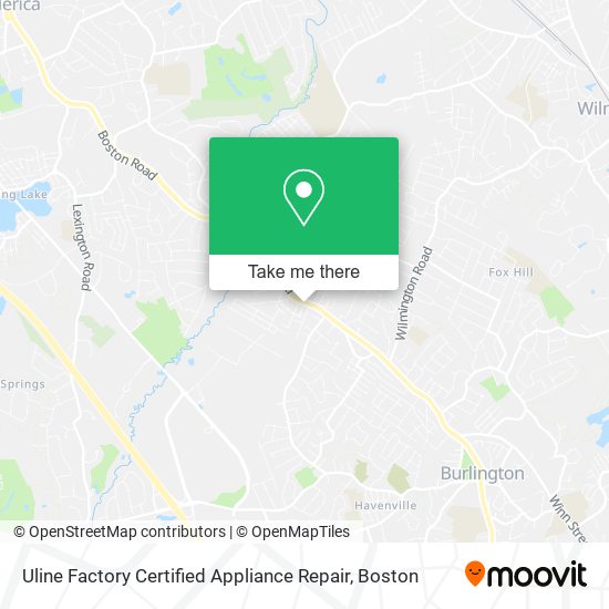 Uline Factory Certified Appliance Repair map
