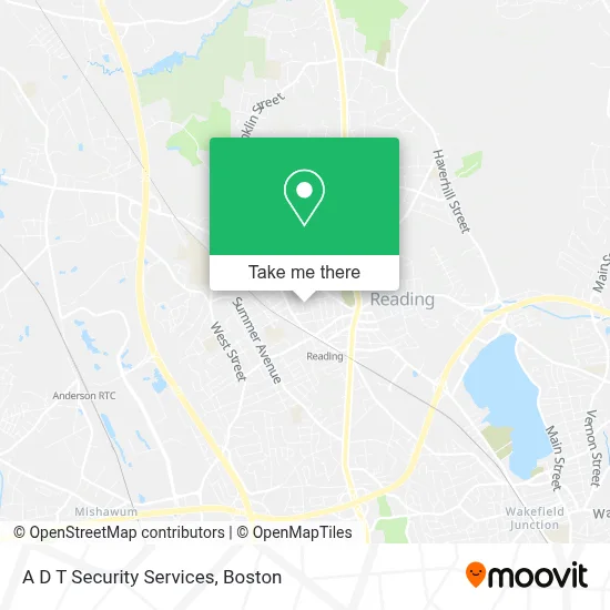 A D T Security Services map