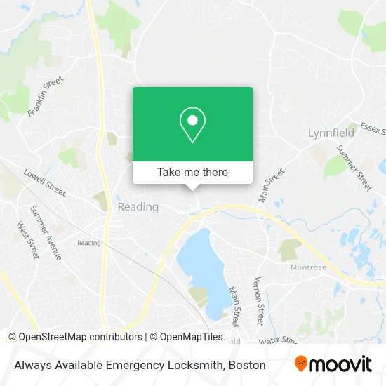 Always Available Emergency Locksmith map