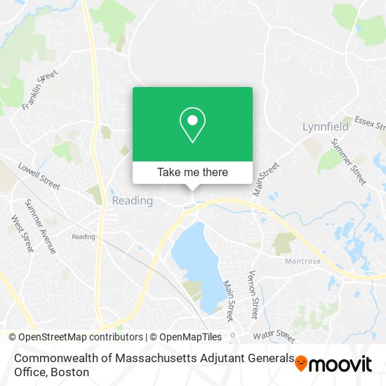 Mapa de Commonwealth of Massachusetts Adjutant Generals Office