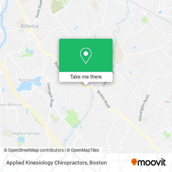 Applied Kinesiology Chiropractors map