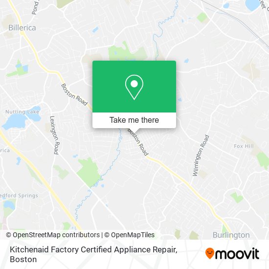Kitchenaid Factory Certified Appliance Repair map