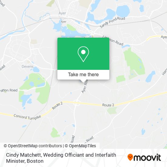 Cindy Matchett, Wedding Officiant and Interfaith Minister map