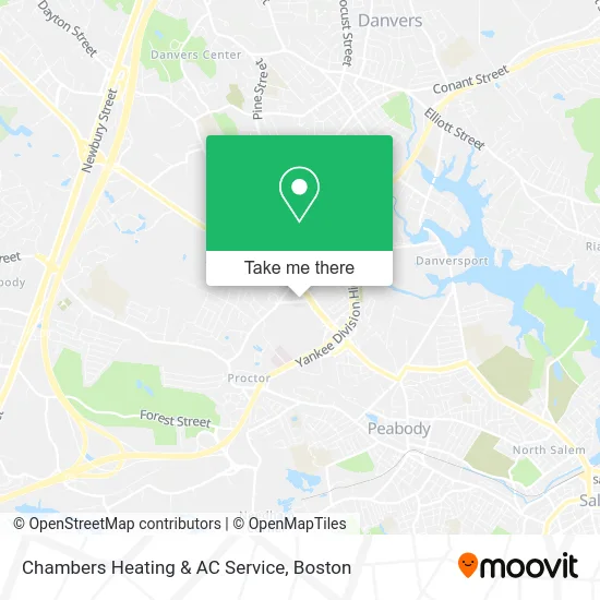 Chambers Heating & AC Service map