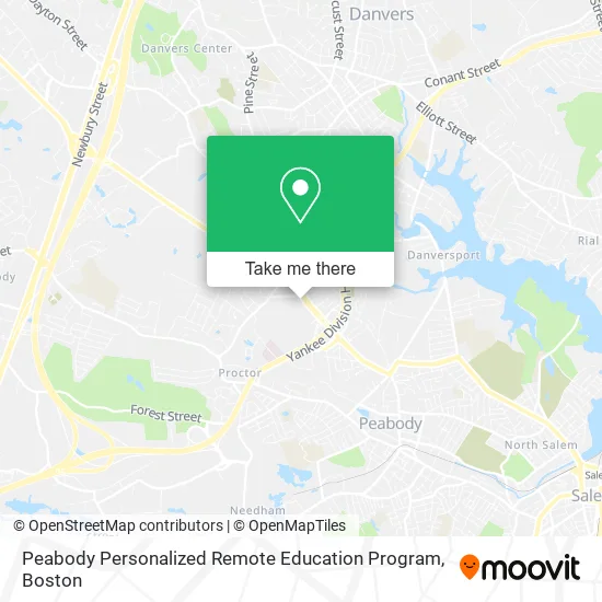 Peabody Personalized Remote Education Program map