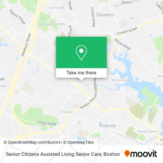 Senior Citizens Assisted Living Senior Care map