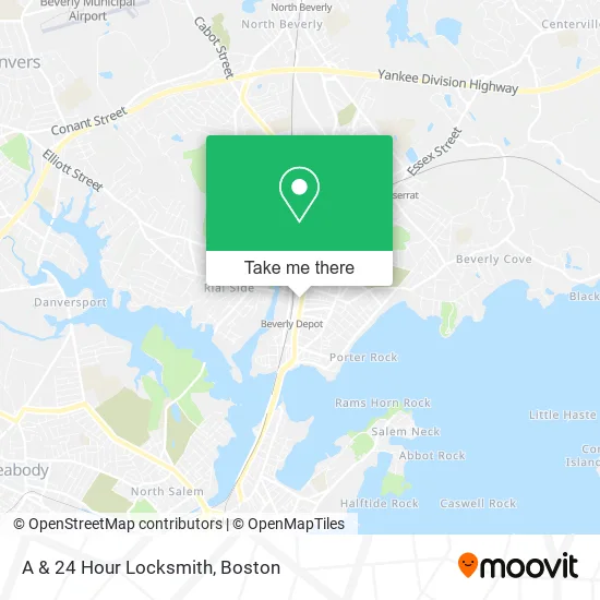 Mapa de A & 24 Hour Locksmith