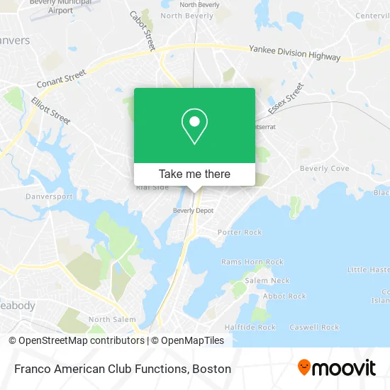 Mapa de Franco American Club Functions