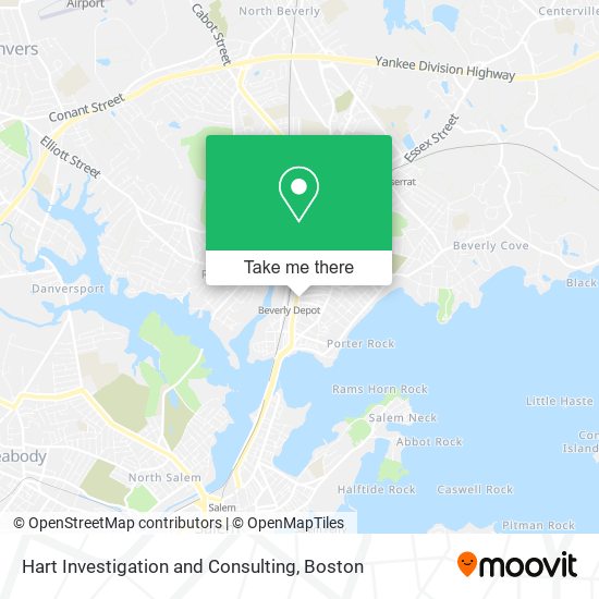 Hart Investigation and Consulting map