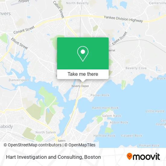 Mapa de Hart Investigation and Consulting