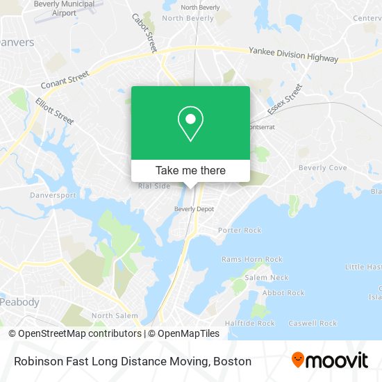 Robinson Fast Long Distance Moving map