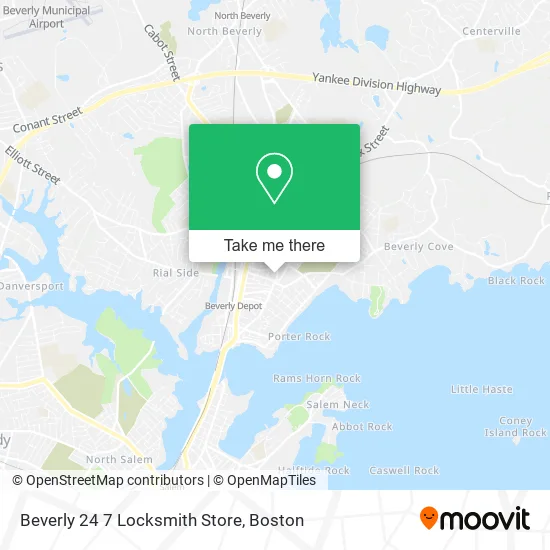 Mapa de Beverly 24 7 Locksmith Store