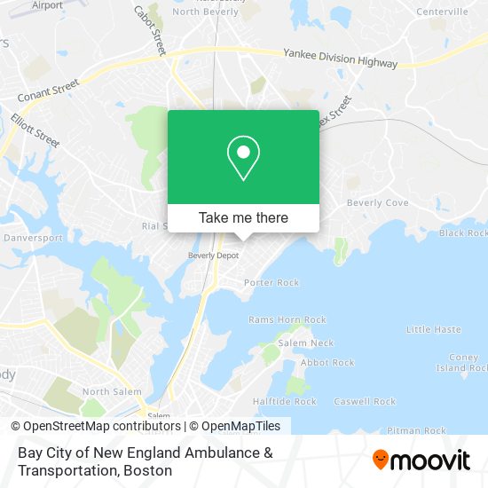 Bay City of New England Ambulance & Transportation map