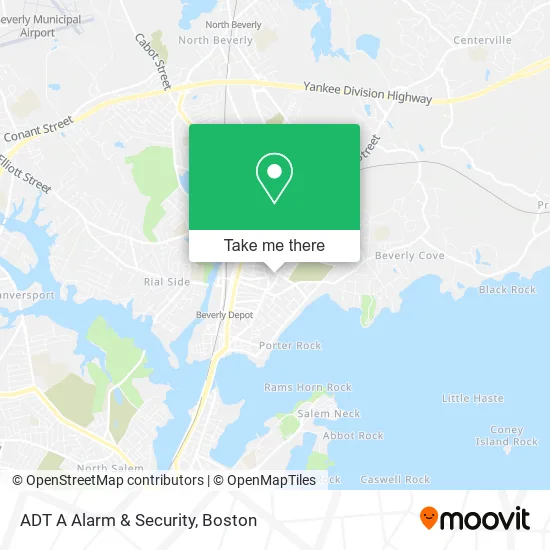 Mapa de ADT A Alarm & Security
