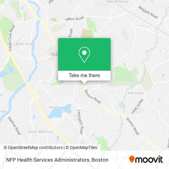 NFP Health Services Administrators map