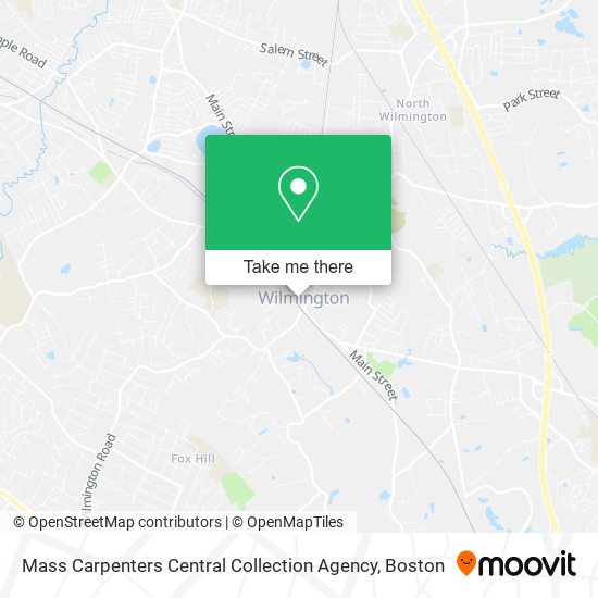 Mass Carpenters Central Collection Agency map