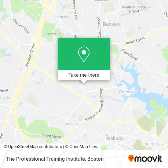 The Professional Training Institute map