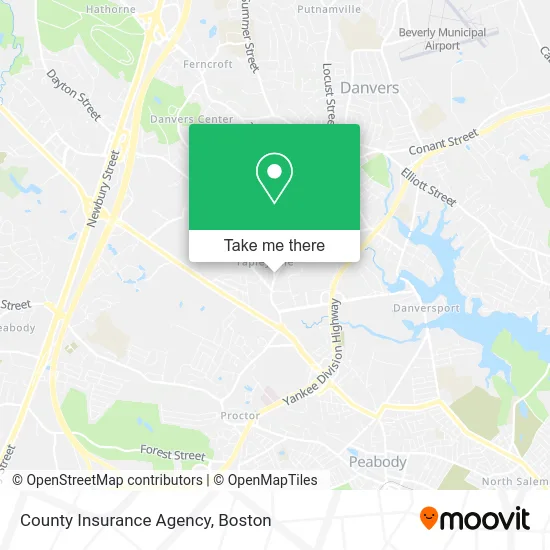 County Insurance Agency map