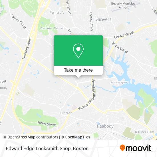 Edward Edge Locksmith Shop map