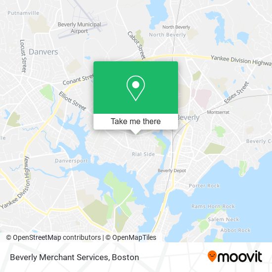 Mapa de Beverly Merchant Services
