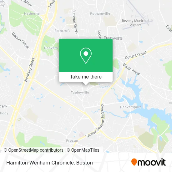 Hamilton-Wenham Chronicle map