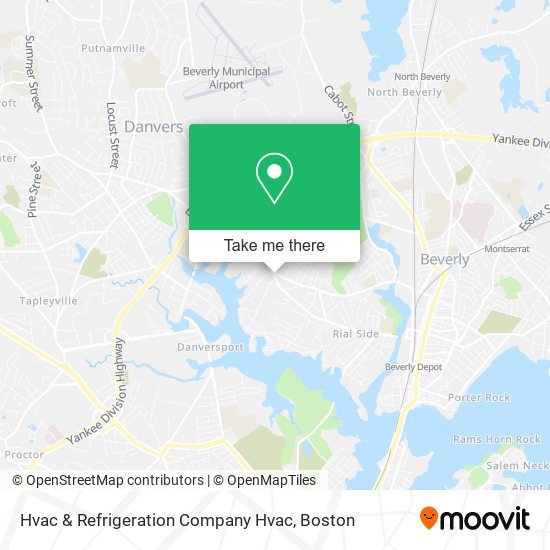 Mapa de Hvac & Refrigeration Company Hvac