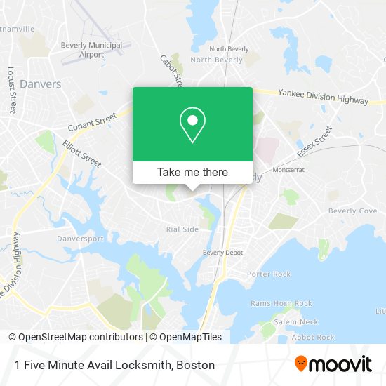 1 Five Minute Avail Locksmith map