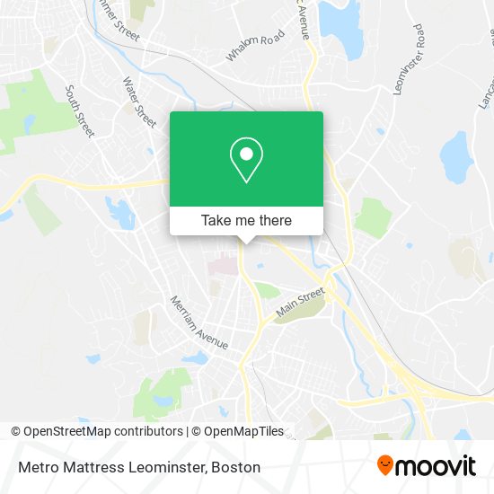 Metro Mattress Leominster map