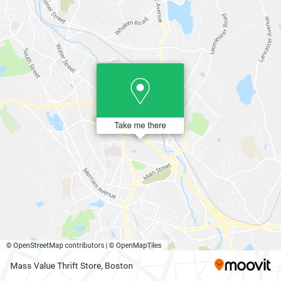 Mass Value Thrift Store map