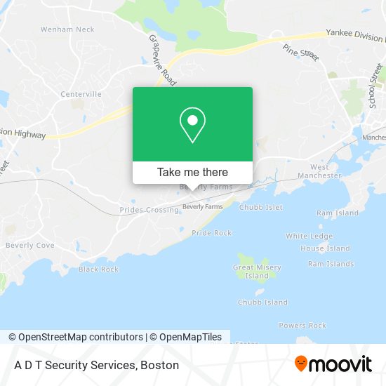 A D T Security Services map