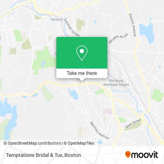 Temptations Bridal & Tux map