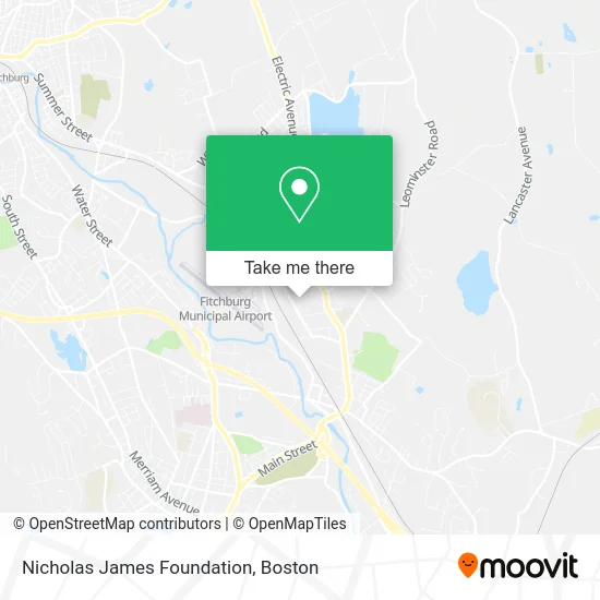 Nicholas James Foundation map