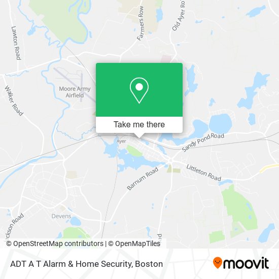 Mapa de ADT A T Alarm & Home Security