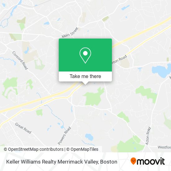 Keller Williams Realty Merrimack Valley map