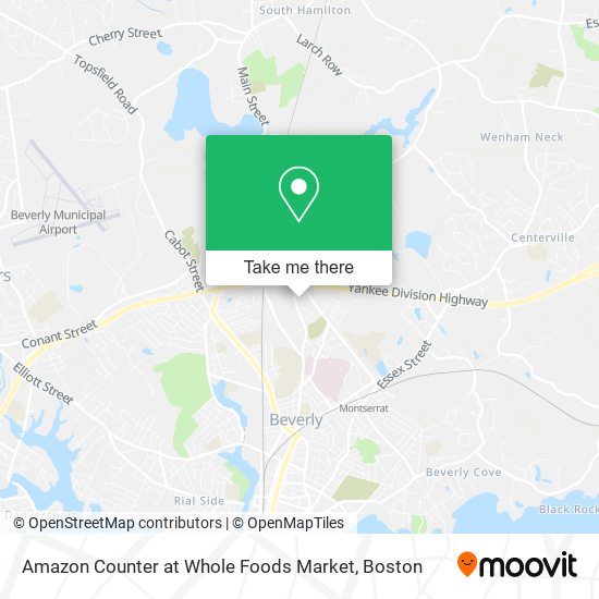 Amazon Counter at Whole Foods Market map
