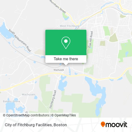 City of Fitchburg Facilities map
