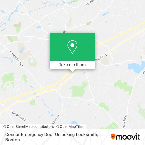 Mapa de Connor Emergency Door Unlocking Locksmith