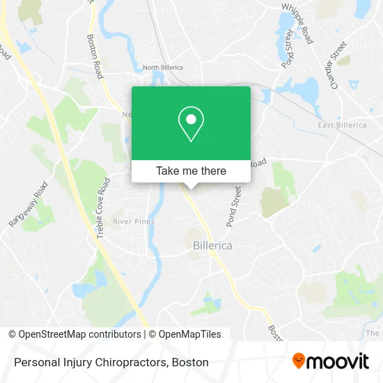 Personal Injury Chiropractors map