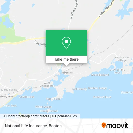 National Life Insurance map