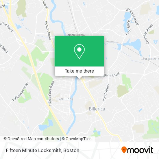 Mapa de Fifteen Minute Locksmith