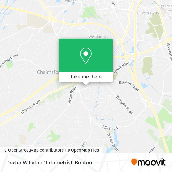 Dexter W Laton Optometrist map