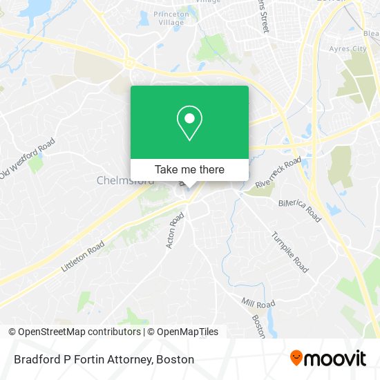 Bradford P Fortin Attorney map