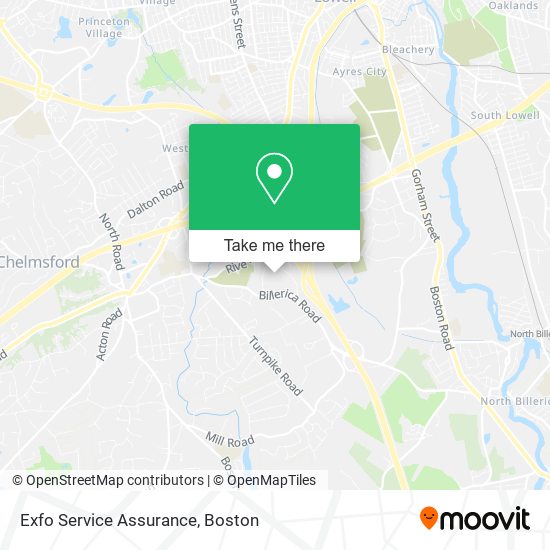 Exfo Service Assurance map