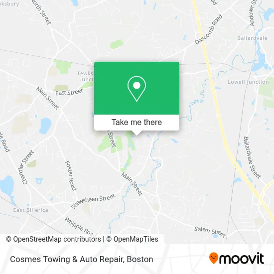 Cosmes Towing & Auto Repair map